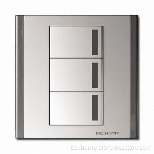 Three-key Dimmer Remote Control Light Switch with -105dBm Receiving Sensitivity, Made of PC Material